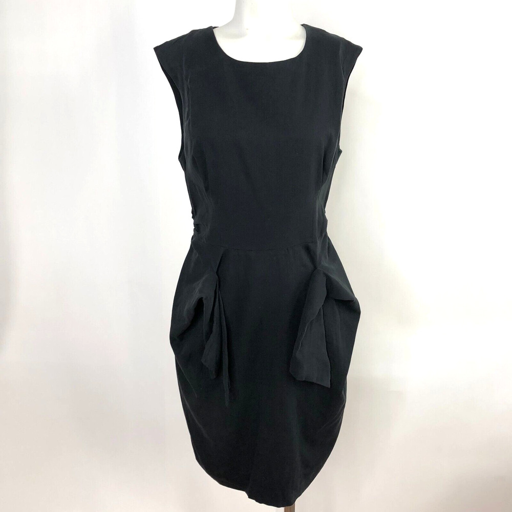 Moulinette Soeurs Vetements Size 8 Sheath Silk Blend Women's Mid Length Dress